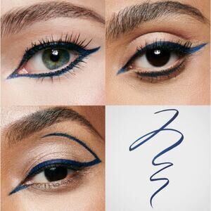 TWO (2) Stila Stay All Day Waterproof Liquid Eyeliner in Marine (blue) NIB